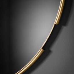 Mora Gold Round Wall Mirror - thumbnail 2