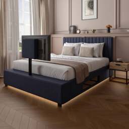XR Living Maisie LED TV Ottoman Bed Frame