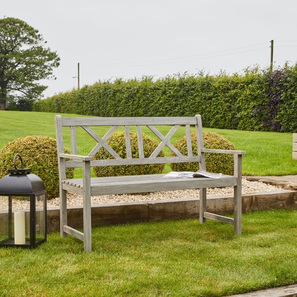Cambridge 2 Seater Acacia Wood Bench - image 1