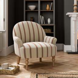 Petit Folkstone Stripe Armchair Folkstone Stripe Terracotta