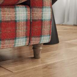 Flori Woven Check Fabric Orkney Armchair - thumbnail 4