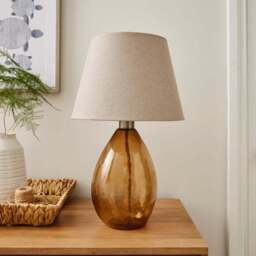 Fentress Large Recycled Glass Table Lamp - thumbnail 2