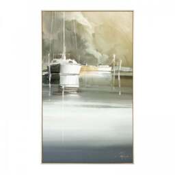 Marina Days by Craig Trewin Penny Framed Canvas - thumbnail 2