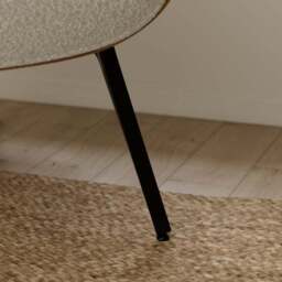 Astrid Tonal Boucle Bentwood Accent Chair - thumbnail 5
