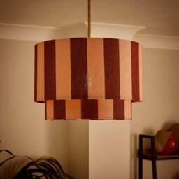 Beatrice Stripe Two Tier Lamp Shade - thumbnail 2