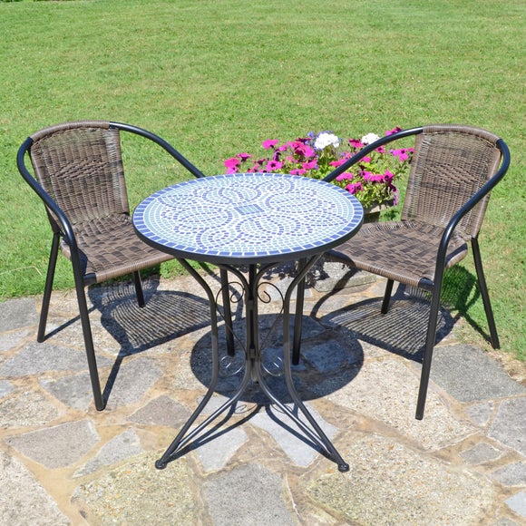 Summer Terrace Atlanta Round Bistro Table with 2 Springdale Chairs - image 1