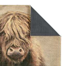 Marvel Highland Cow Printed Washable Doormat - thumbnail 4