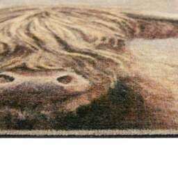 Marvel Highland Cow Printed Washable Doormat - thumbnail 3