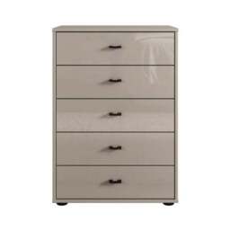 Wiemann Kahla Glass Fronted Small 5 Drawer Chest - thumbnail 2