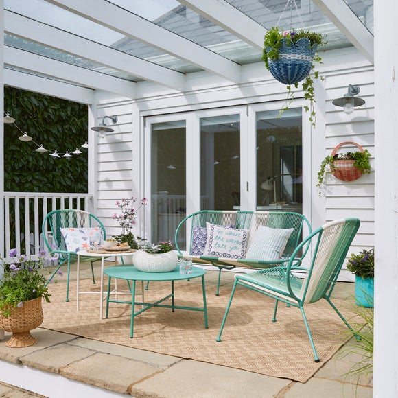 Conversation Set Dunelm Sale Garden Furniture Santorini Seater