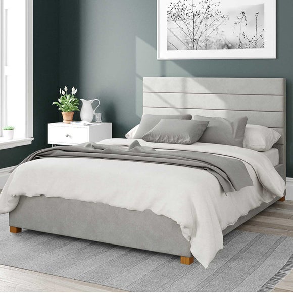 Kelly Plush Velvet Ottoman Bed Frame - image 1
