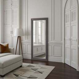 Yearn Wave Framed Bevelled Full Length Wall Mirror - thumbnail 3