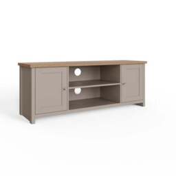 "Lancaster TV Unit, Grey and Oak for TVs up to 55""" - thumbnail 2