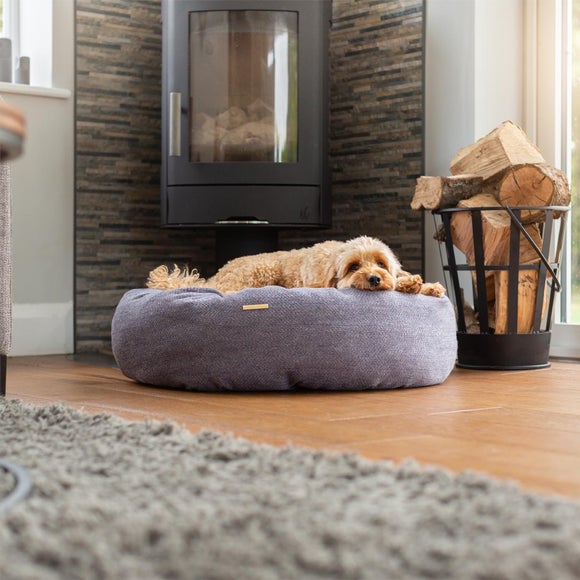 Lords and Labradors Herringbone Donut Dog Bed - image 1