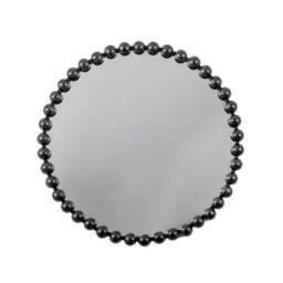Annadel Beaded Round Wall Mirror - thumbnail 3