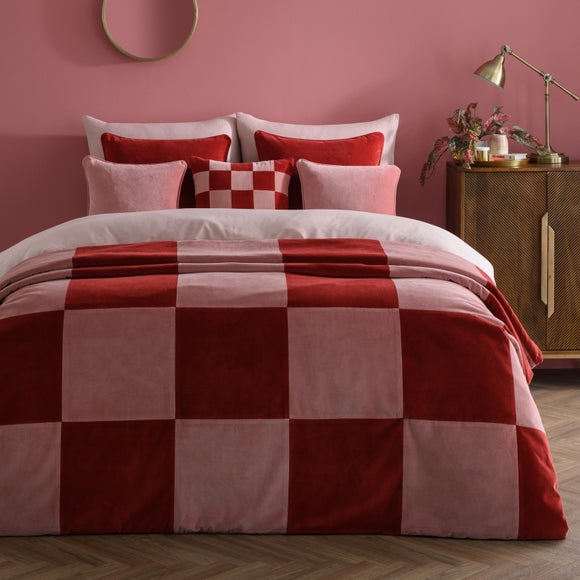 Clara Cotton Velvet Patchwork Bedspread - image 1