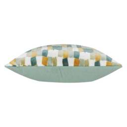 Furn. Metro Blocks Velvet Square Cushion - thumbnail 3