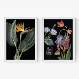 East End Prints Set of 2 Dark Florals Prints - thumbnail 2