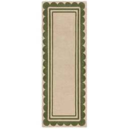 Lois Scallop Border Wool Runner - thumbnail 5