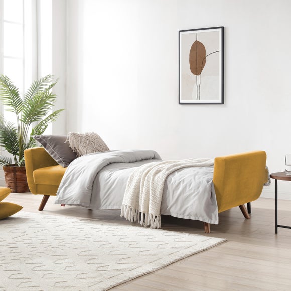 Bobby Velvet Double Sofa Bed - image 1
