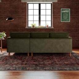 Max Velvet Corner Chaise Sofa - thumbnail 2