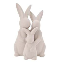 Eggs-traordinary Gift Co. Family of Bunnies Ceramic Ornament - thumbnail 2
