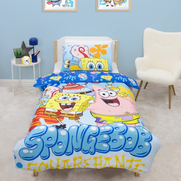Spongebob Reversible Duvet Cover & Pillowcase Set - image 1