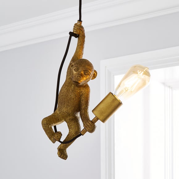 Odisha Gold Monkey Ceiling Light - image 1