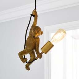 Odisha Gold Monkey Ceiling Light - thumbnail 1