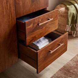 Maxton Small Wardrobe, Mango Wood - thumbnail 3