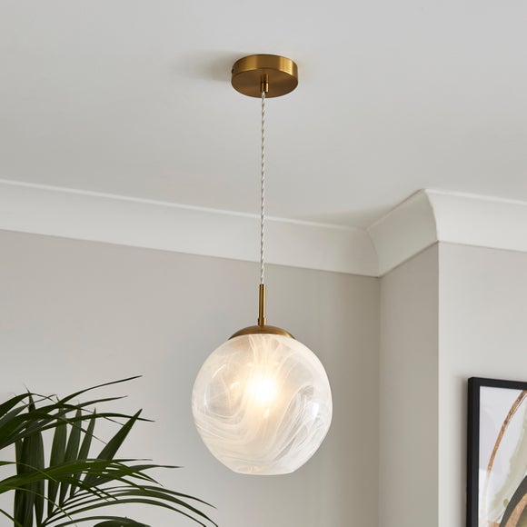 Marble Art Deco Ceiling Light - image 1