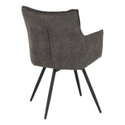 Lewis Set of 2 Carver Swivel Dining Chairs, Fabric - thumbnail 6