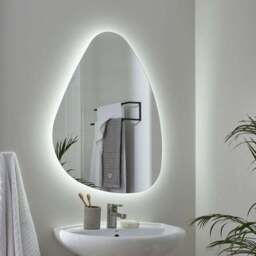 Raindrop Light Up Wall Mirror - thumbnail 2