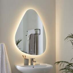 Raindrop Light Up Wall Mirror - thumbnail 1