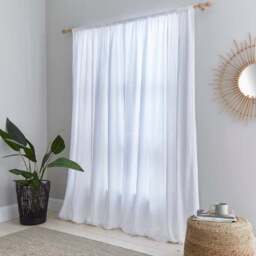 Cotton Muslin Slot Top Curtains - thumbnail 4