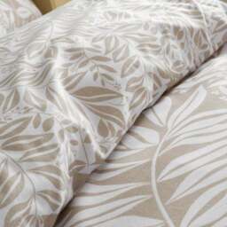 Catherine Lansfield Sorrel Leaves Reversible Duvet Cover & Pillowcase Set - thumbnail 6