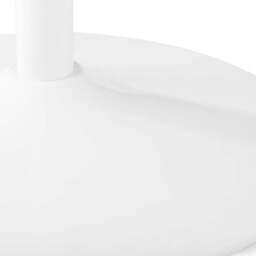 Blanco 4 Seater Round Pedestal Dining Table, White - thumbnail 4