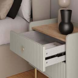 Georgi 2 Drawer Bedside Table - thumbnail 4
