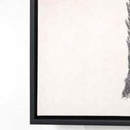 Set of 3 Monochrome Palm Print Framed Canvases - thumbnail 3