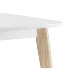 Casa 4 Seater Square Dining Table, White - thumbnail 4