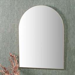 Metal Framed Arched Wall Mirror - thumbnail 1