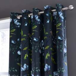 Charm Floral Eyelet Curtains - thumbnail 1