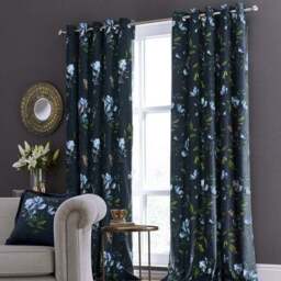 Charm Floral Eyelet Curtains - thumbnail 2