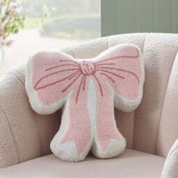 Catherine Lansfield Bow Boucle 3D Cushion