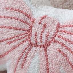 Catherine Lansfield Bow Boucle 3D Cushion - thumbnail 2