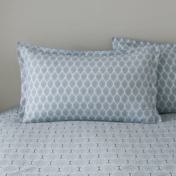 Tove Woodblock 100% Cotton Oxford Pillowcase - image 1