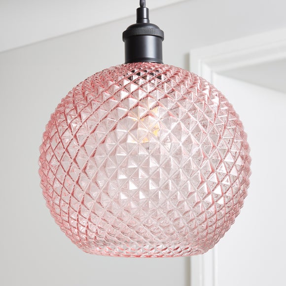 Elodie Faceted Glass Easy Fit Pendant Shade - image 1