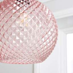 Elodie Faceted Glass Easy Fit Pendant Shade - thumbnail 3