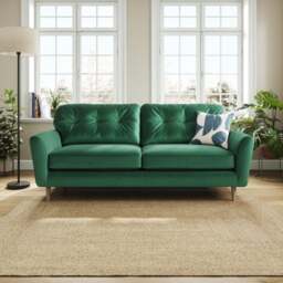 Sven Opulent Velvet 4 Seater Sofa - thumbnail 1