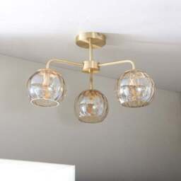 Vogue Arkoma 3 Light Semi Flush Ceiling Light - thumbnail 2